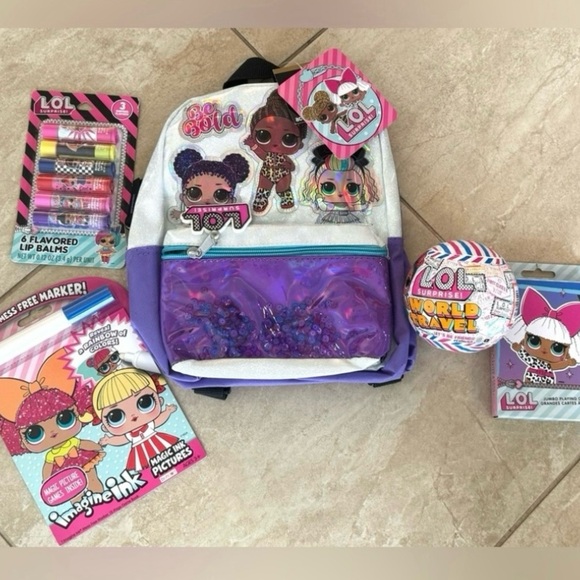Lol Surprise Backpack, Lip Balm, Mess Free, World Travel Ball - Picture 4 of 14